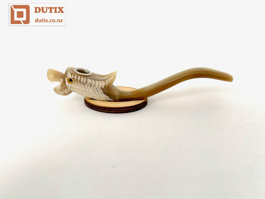 Genuine Buffalo Horn Dragon Smoking Pipe