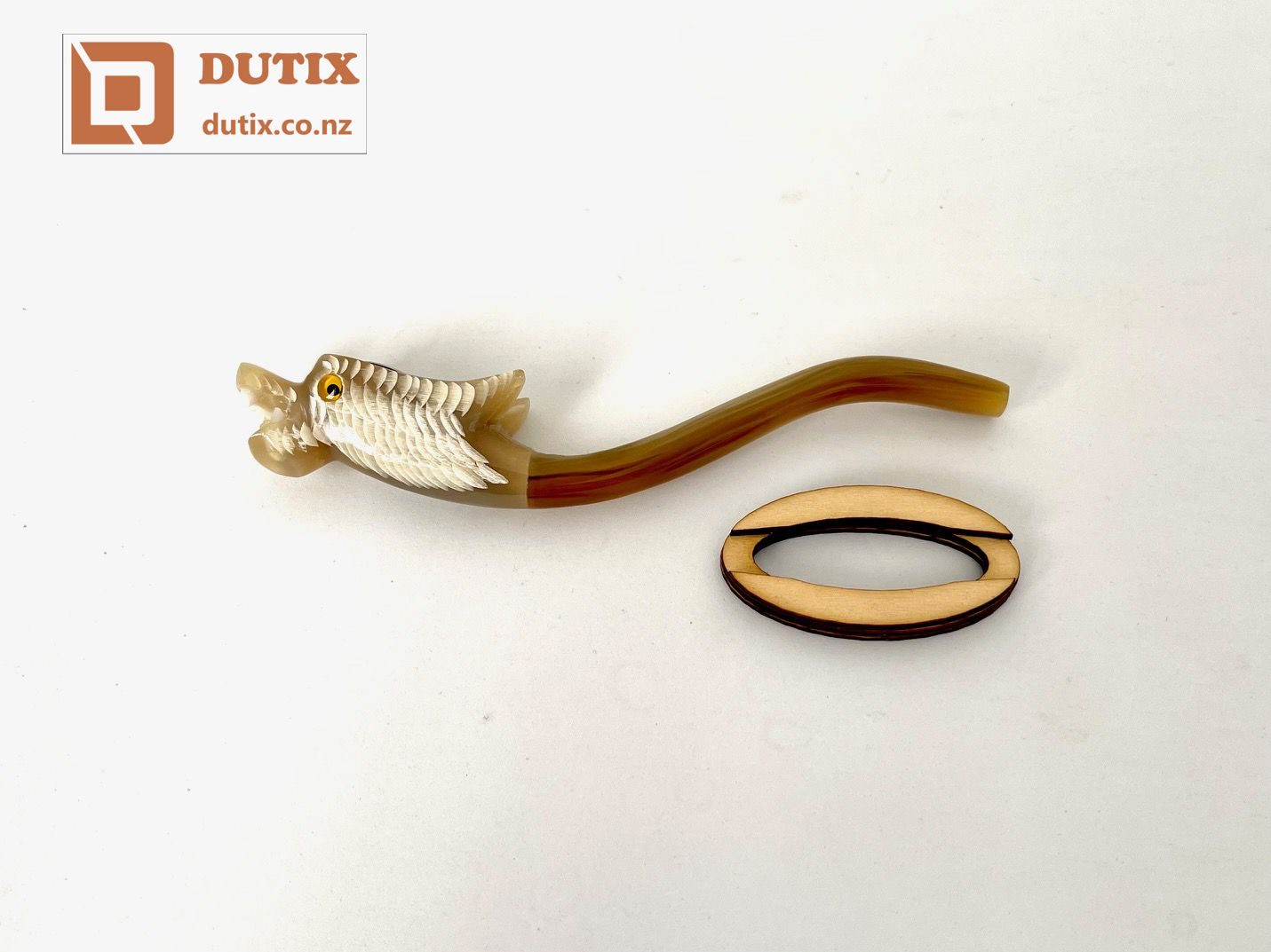 Genuine Buffalo Horn Dragon Smoking Pipe
