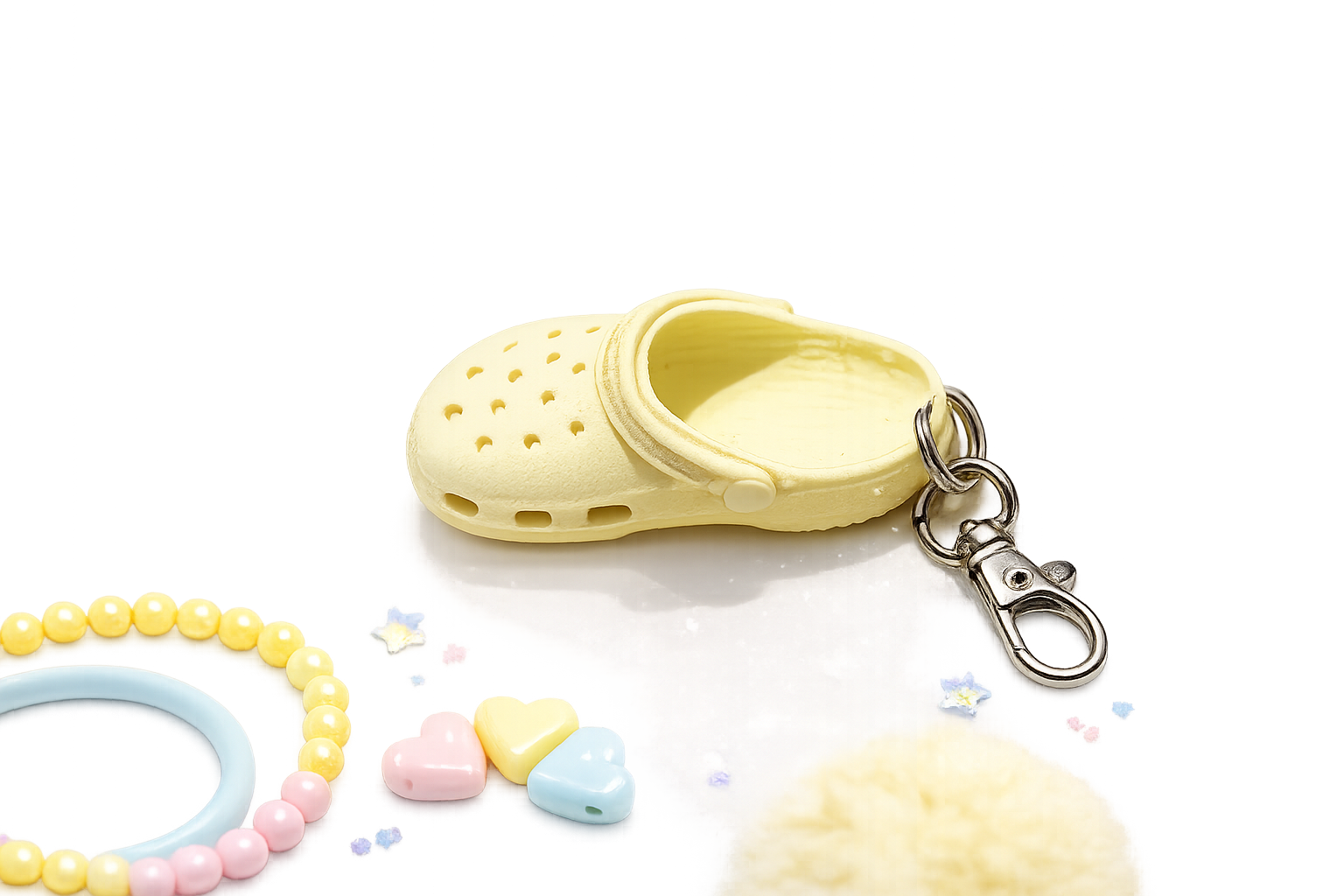 Light Yellow Croc(s) - 3D printed keychain / charm