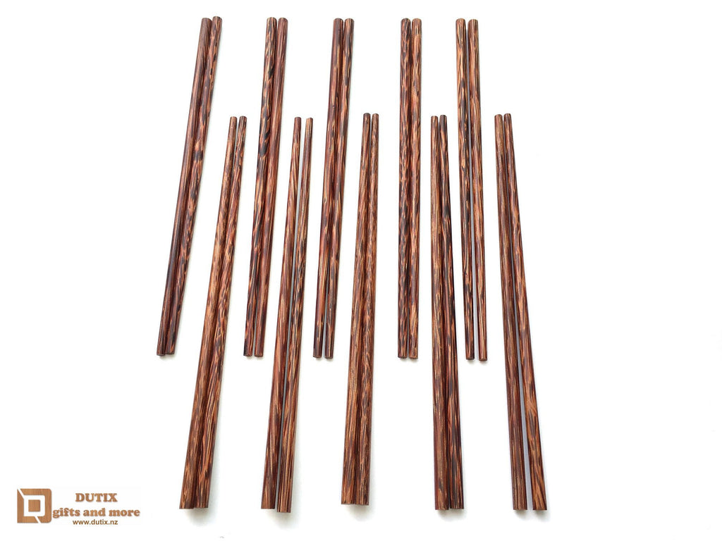 Coconut Wood Chopsticks - Set of 10 pairs
