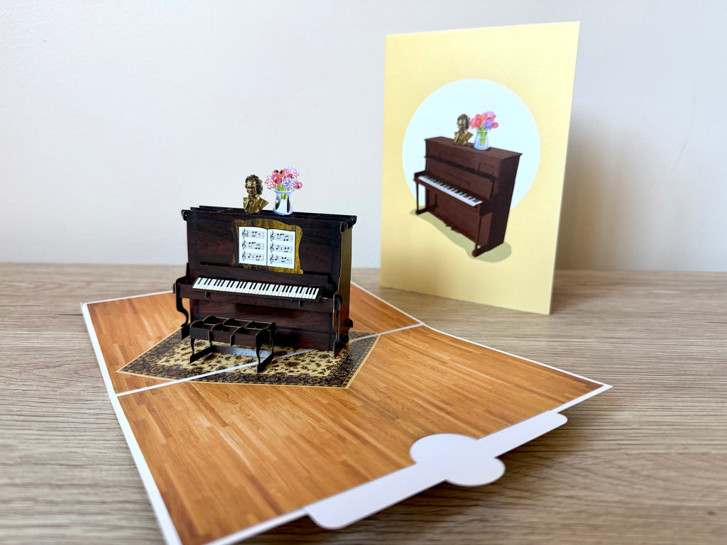3D Pop Up Card Piano