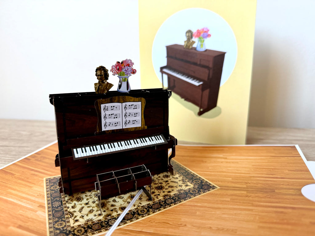 3D Pop Up Card Piano