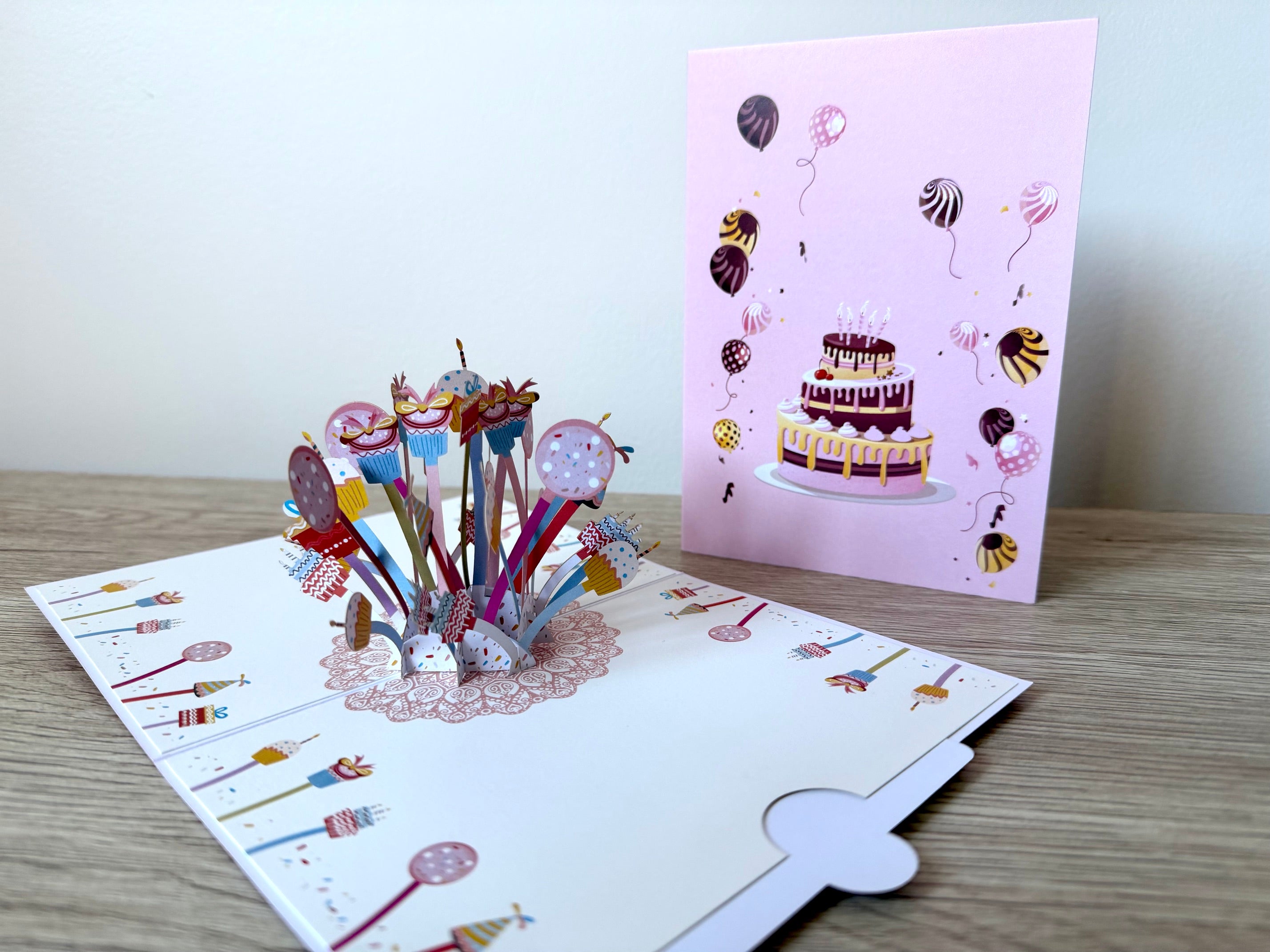 3D Pop Up Card Happy Birthday Pink