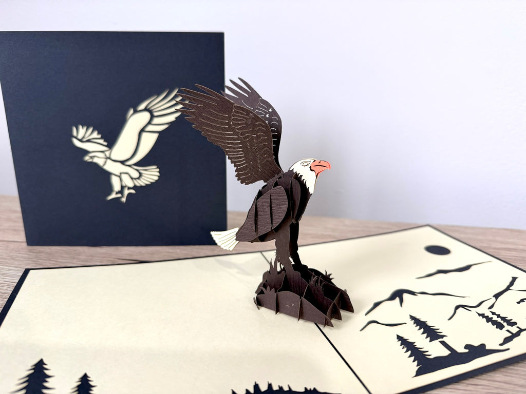 3D Pop Up Card - Eagle