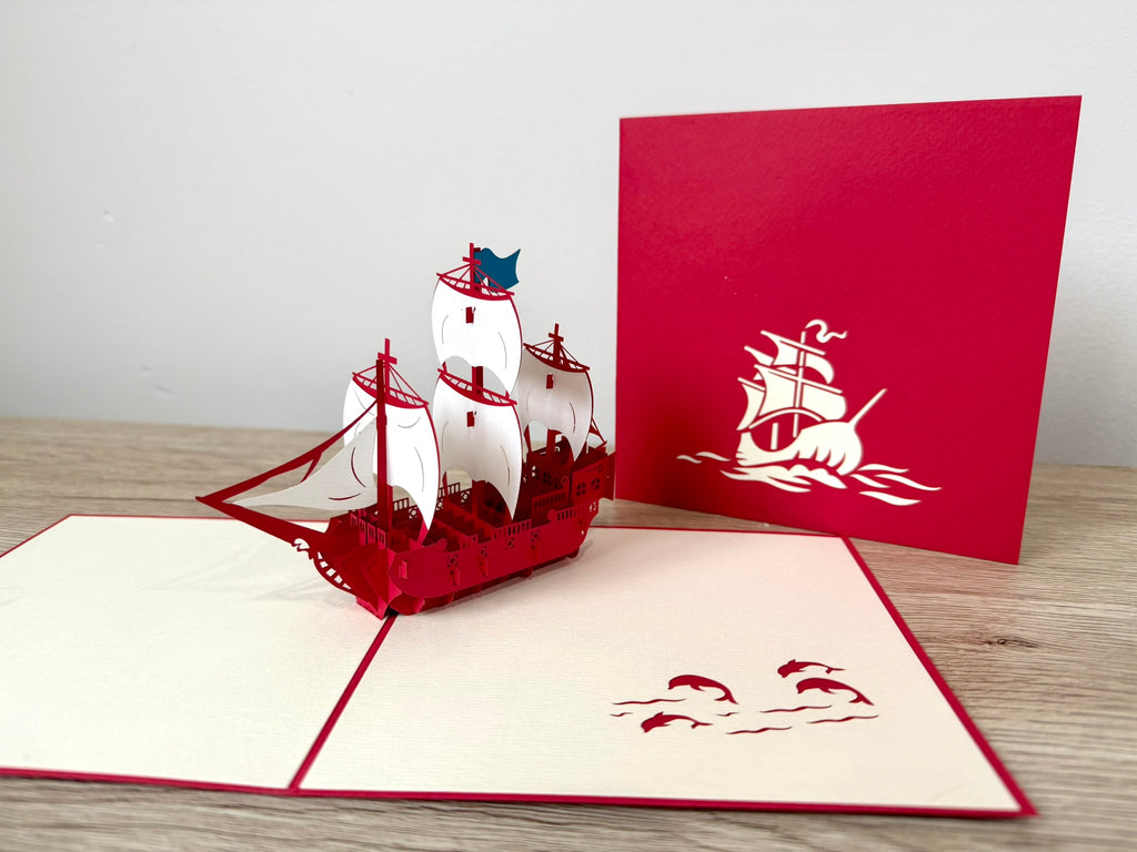 3D Pop Up Card - Sailing Ship