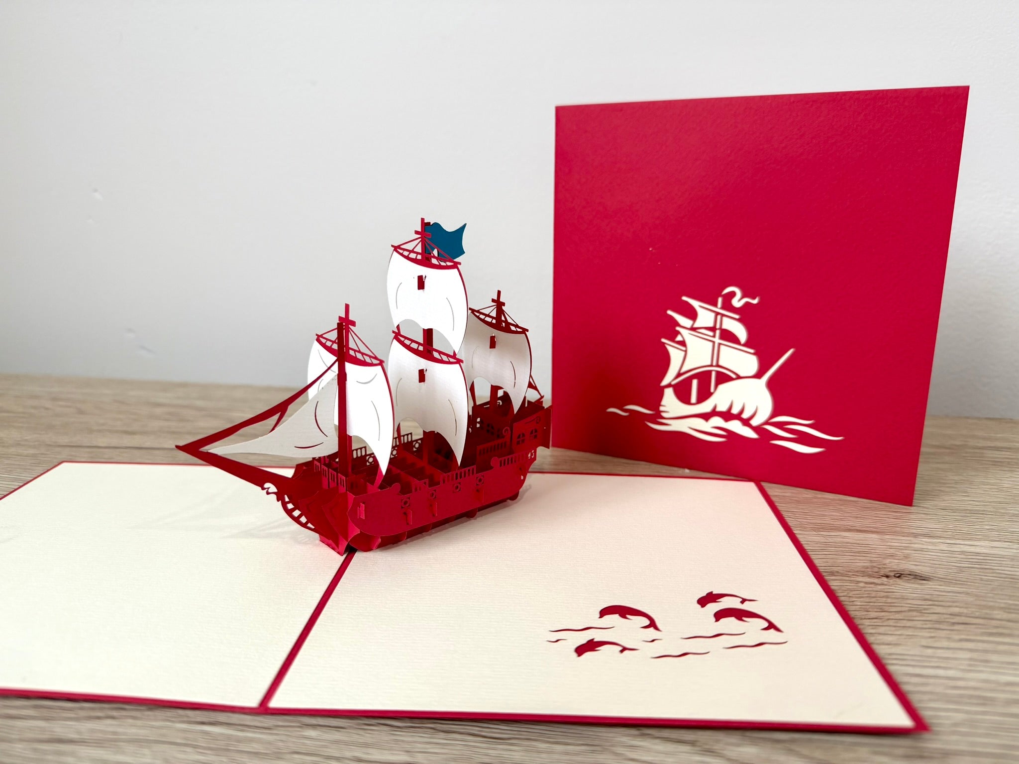 3D Pop Up Card - Sailing Ship