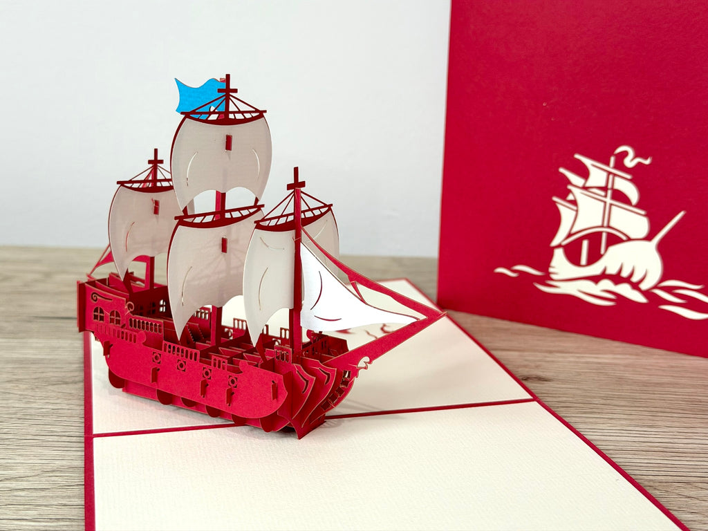 3D Pop Up Card - Sailing Ship