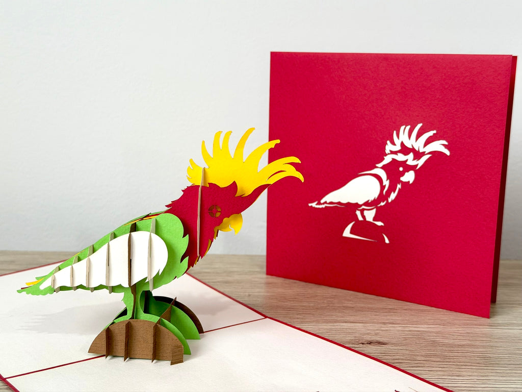 3D Pop Up Card - Cockatoo