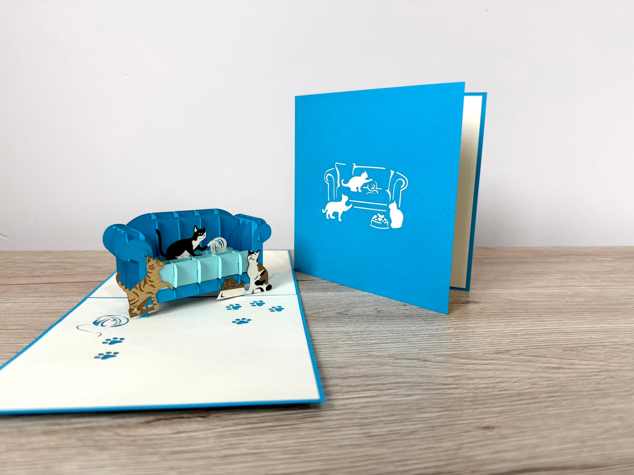 3D Pop Up Card - Cats