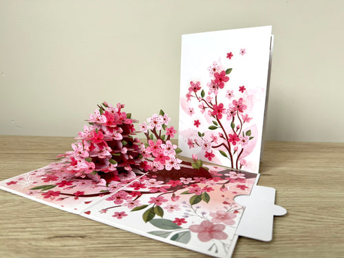 3D Pop Up Card - Cherry Blossom