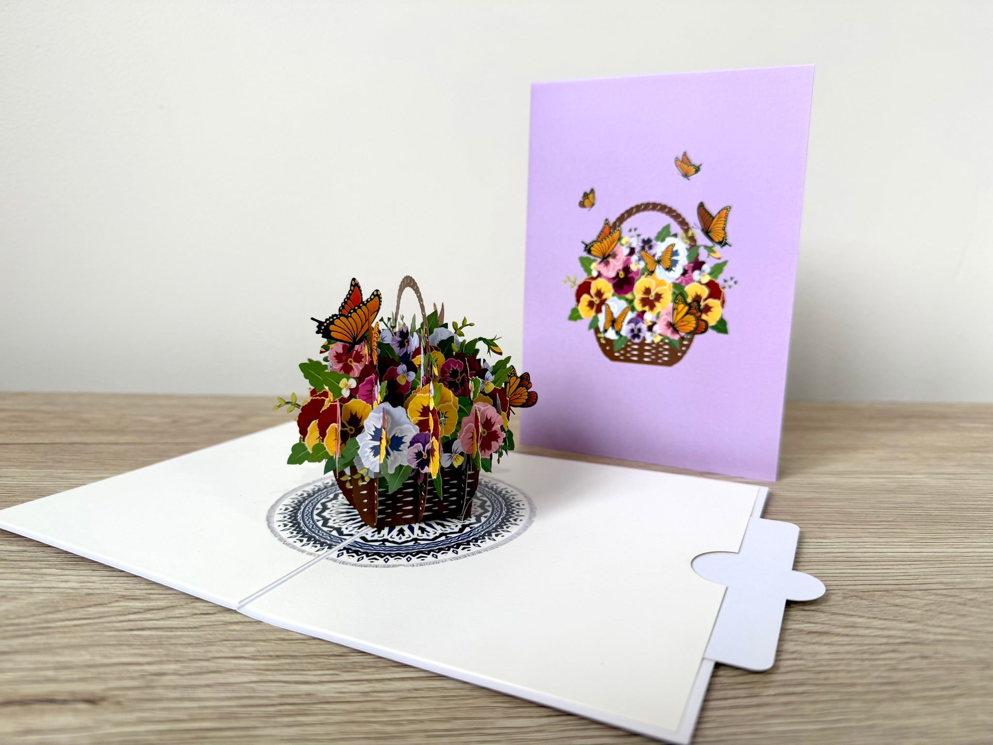 3D Pop Up Card - Flower Basket