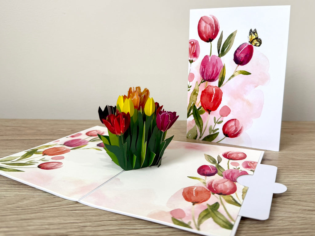 3D Pop Up Card - Tulip
