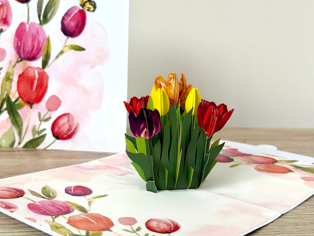 3D Pop Up Card - Tulip