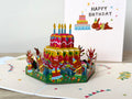 3D Pop Up Card - Happy Birthday Bears Dancing