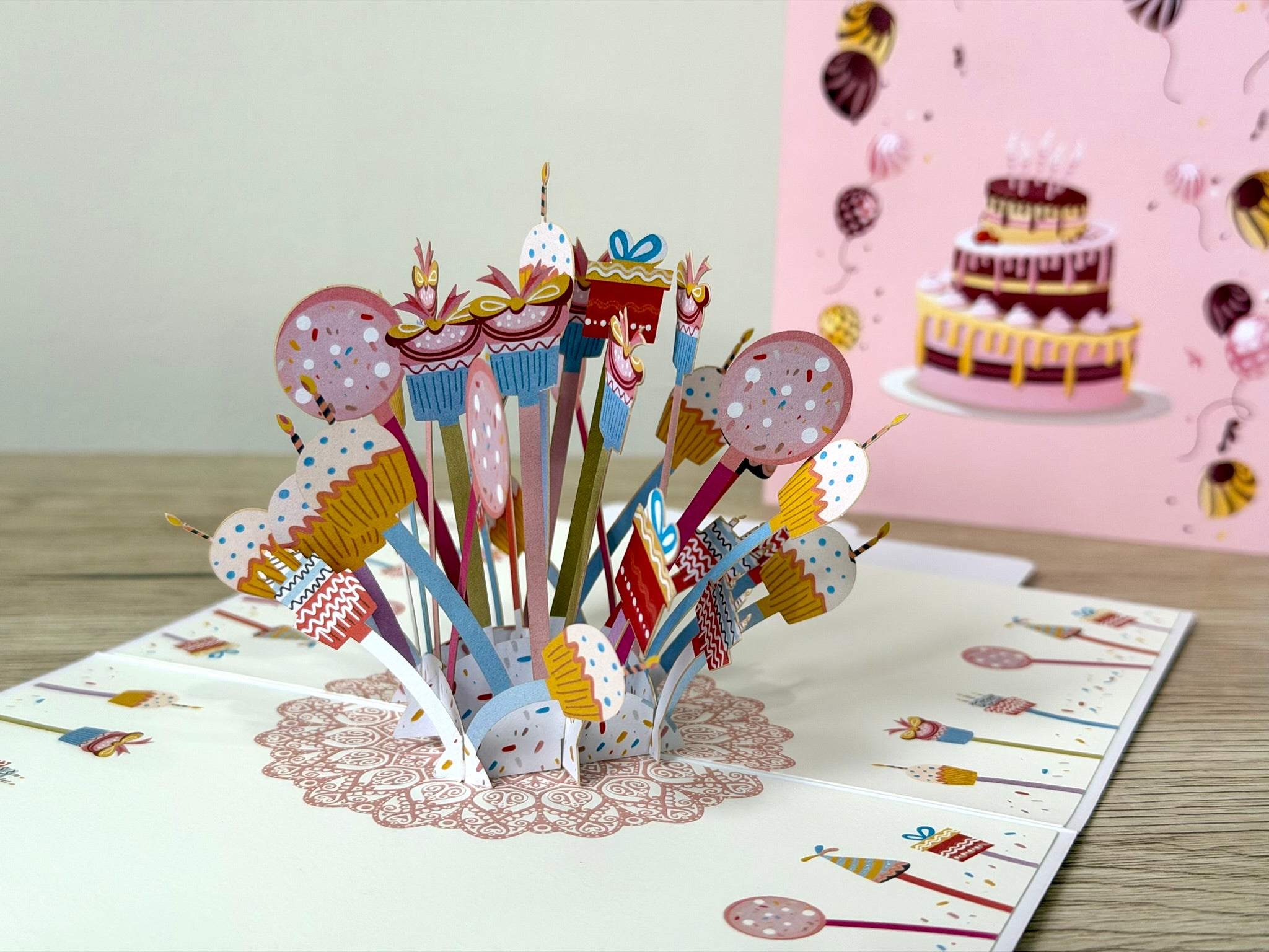 3D Pop Up Card - Happy Birthday Pink