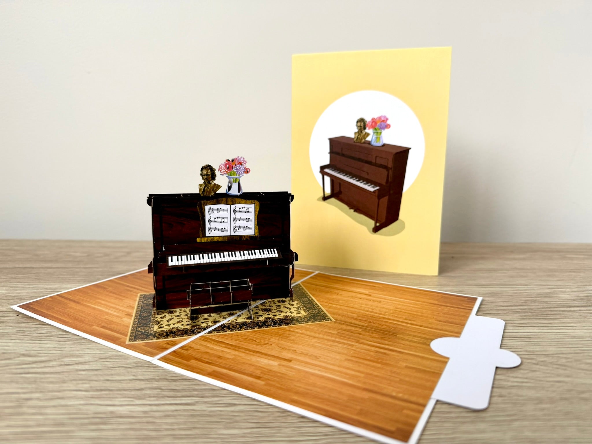 3D Pop Up Card - Piano