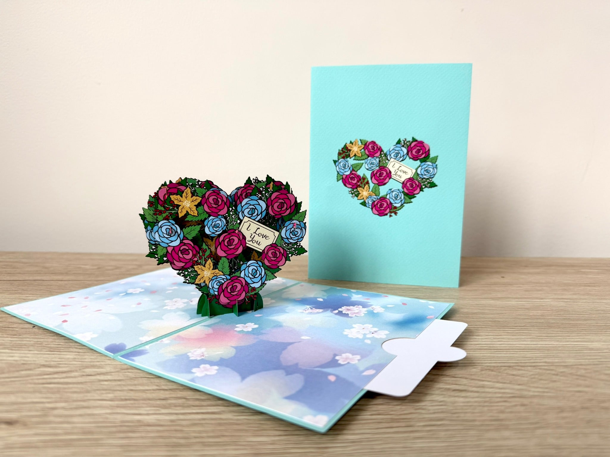 3D Pop Up Card - Heart Shape