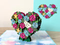 3D Pop Up Card - Heart Shape