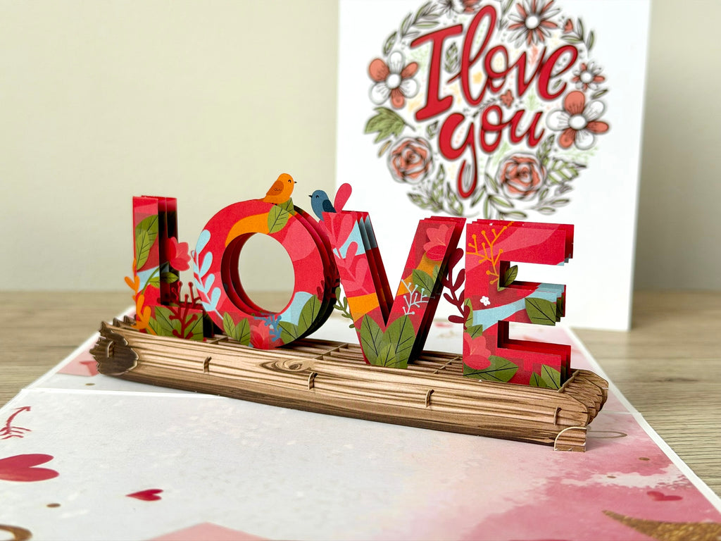 3D Pop Up Card - Love