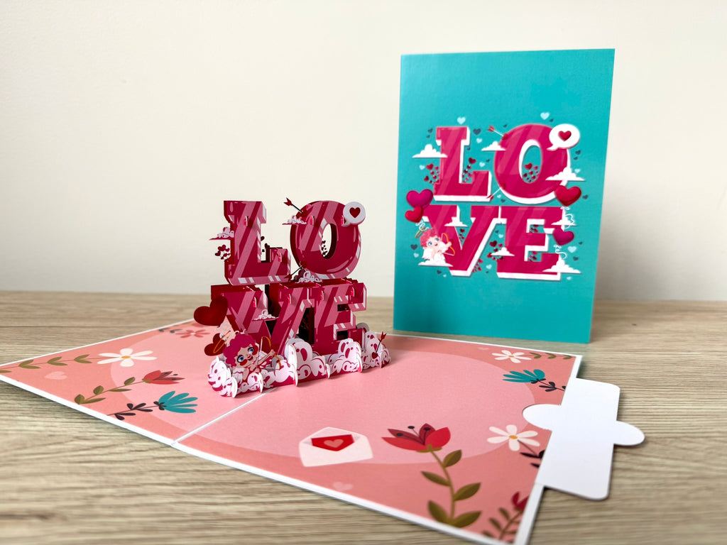 3D Pop Up Card - Cupid Love