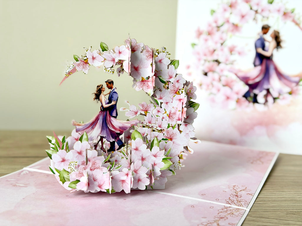 3D Pop Up Card - Wedding Moment