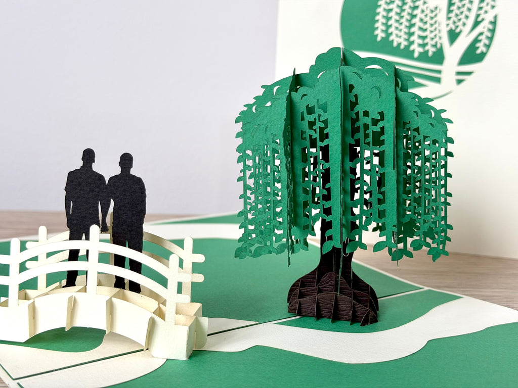 3D Pop Up Card - LGBT Male Weeding