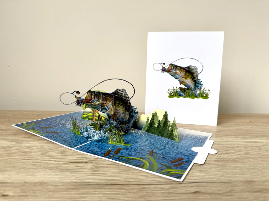 3D Pop Up Card - Fishing