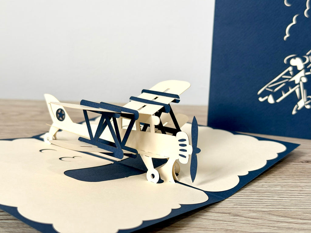 3D Pop Up Card - Airplane