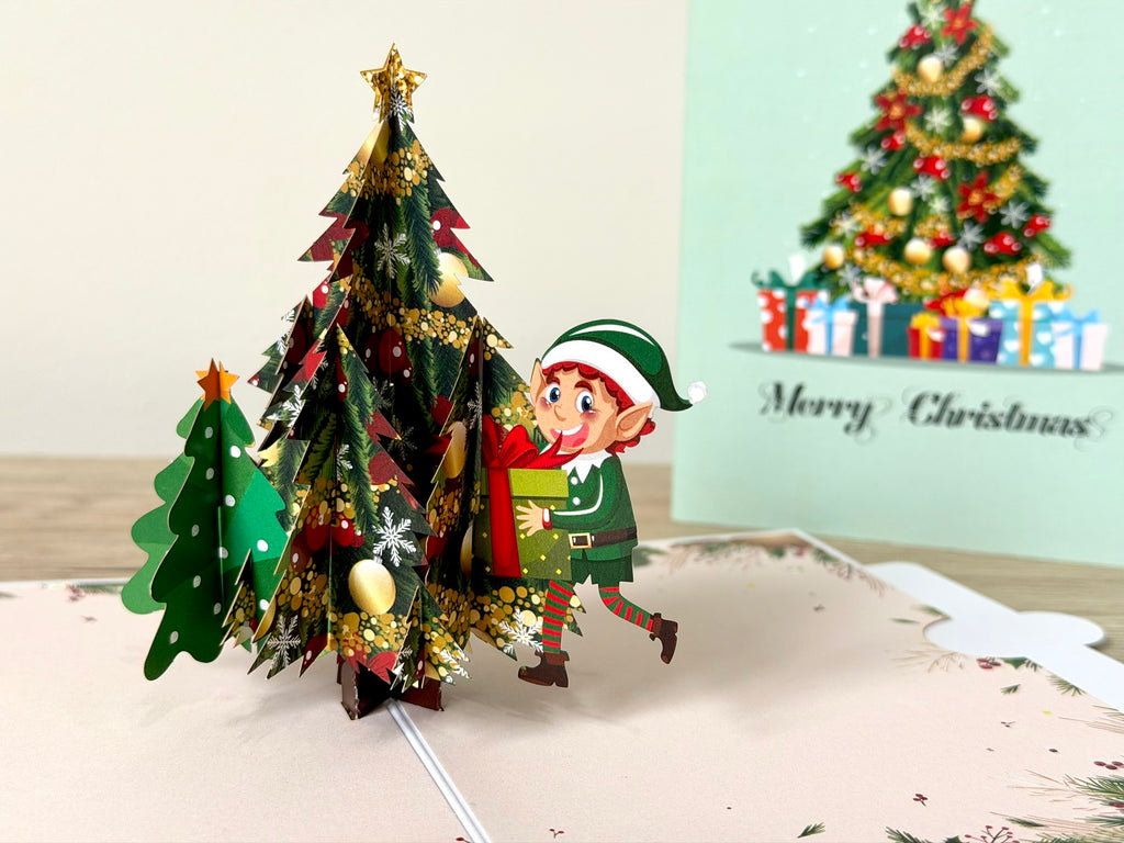 3D Pop Up Card - Christmas Trees