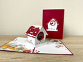3D Pop Up Card - Christmas Bird House