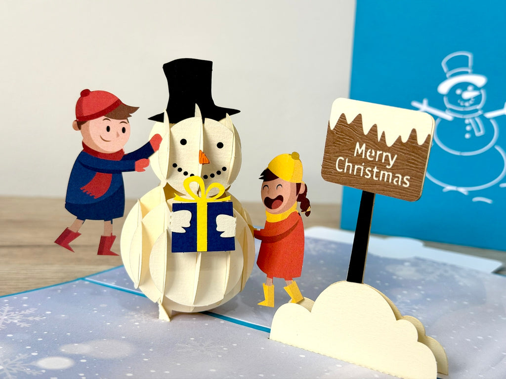 3D Pop Up Card - Christmas Snowman