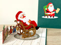 3D Pop Up Card - Christmas Santa on Laziboy