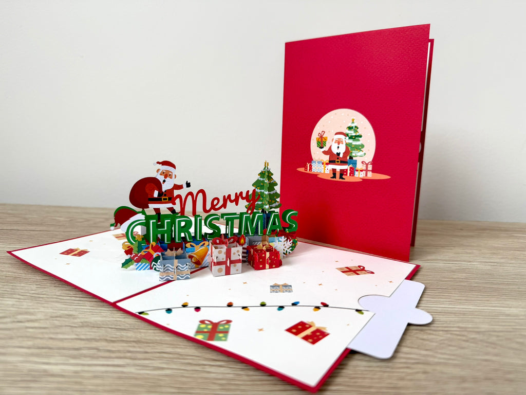 3D Pop Up Card - Christmas Santa Gifting