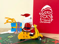 3D Pop Up Card - Christmas Santa on Vespa