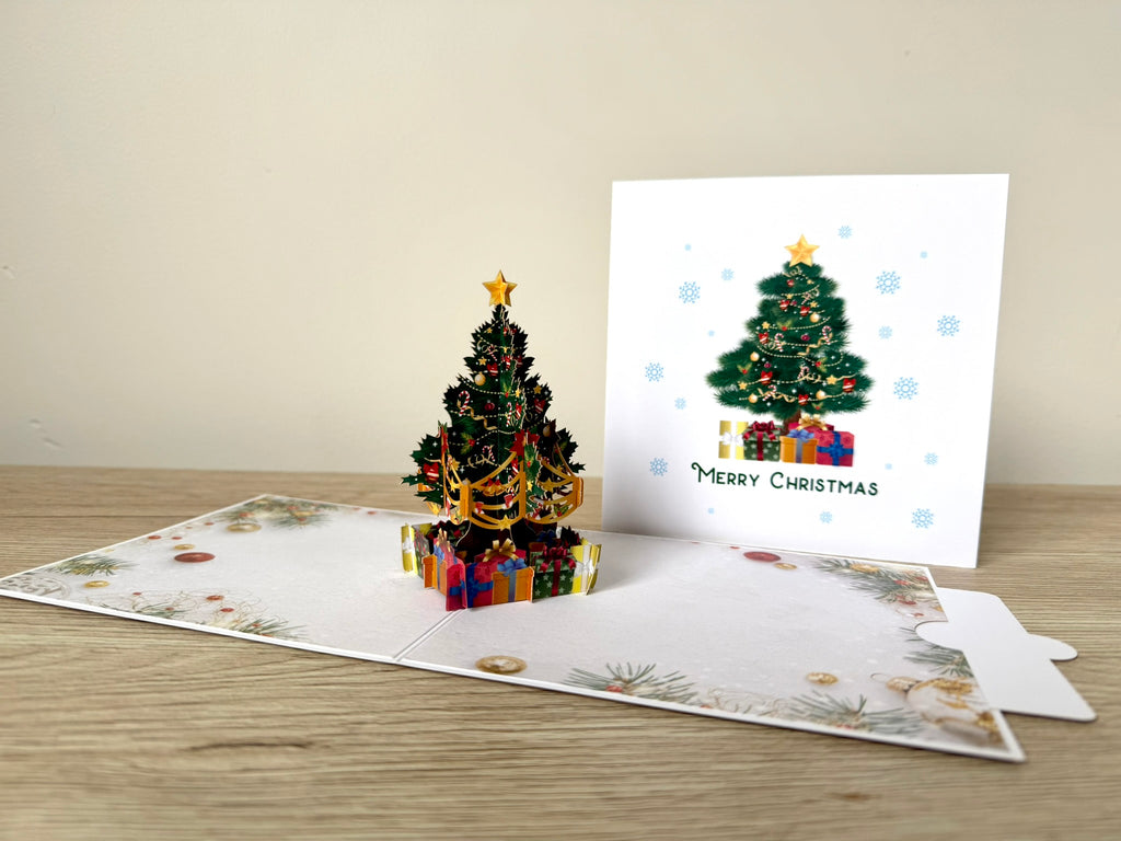 3D Pop Up Card - Christmas Tree with Gift Boxes