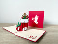 3D Pop Up Card - Christmas Stocking