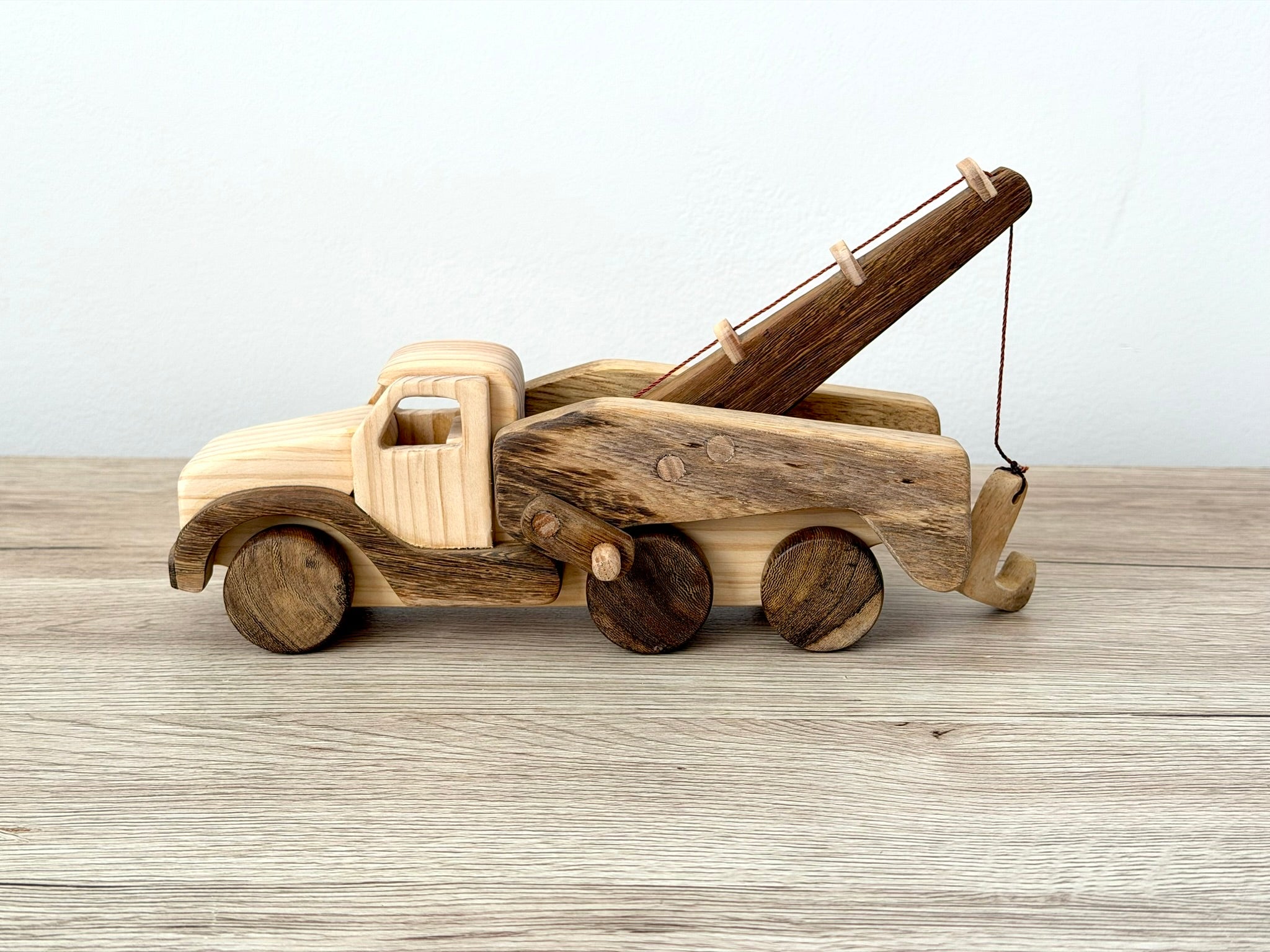 Wooden Toy - Tow Truck
