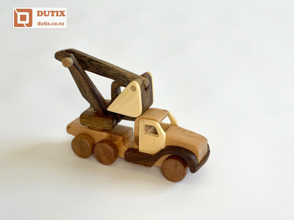 Wooden Toy Digger Truck