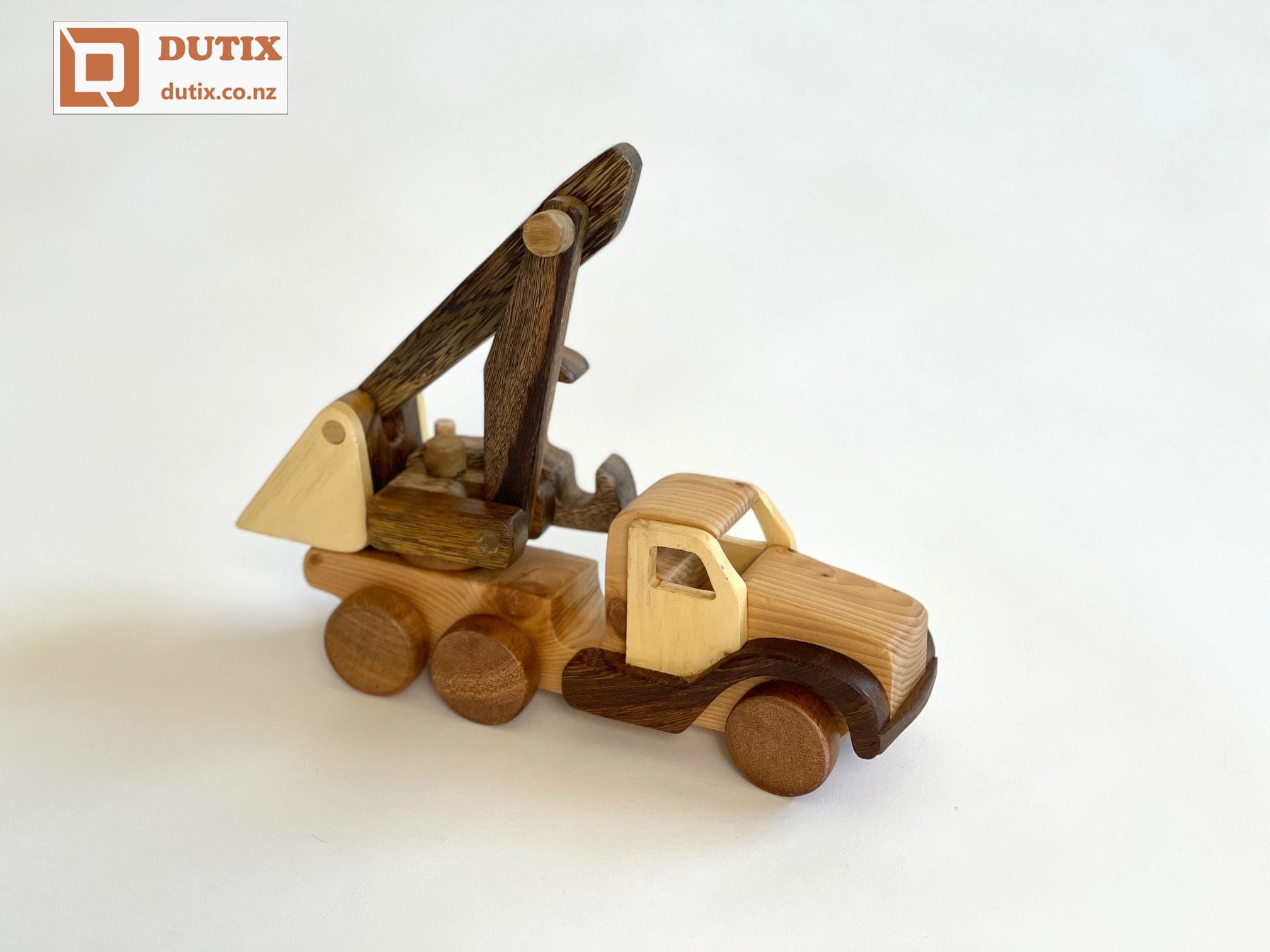 Wooden Toy Digger Truck